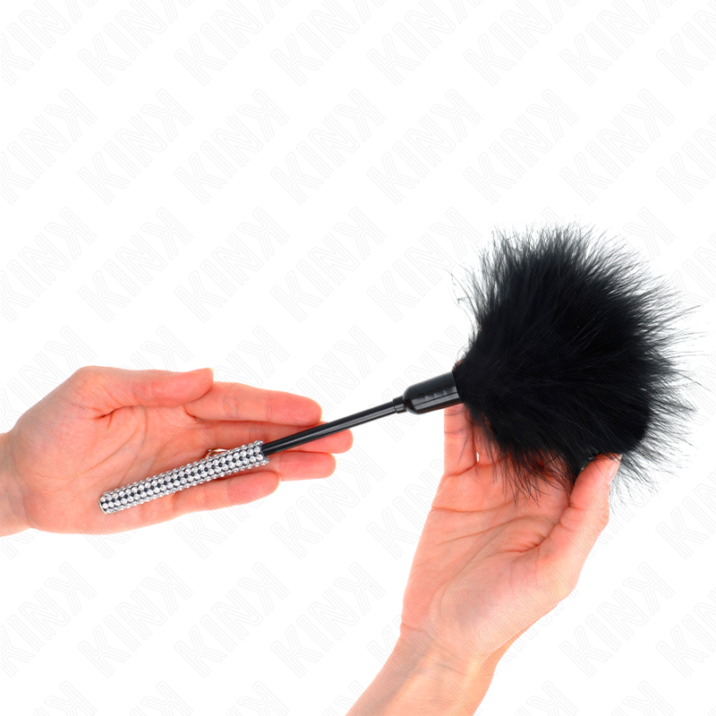 KINK - Kitzelfedern mit Strassgriff, 27 cm