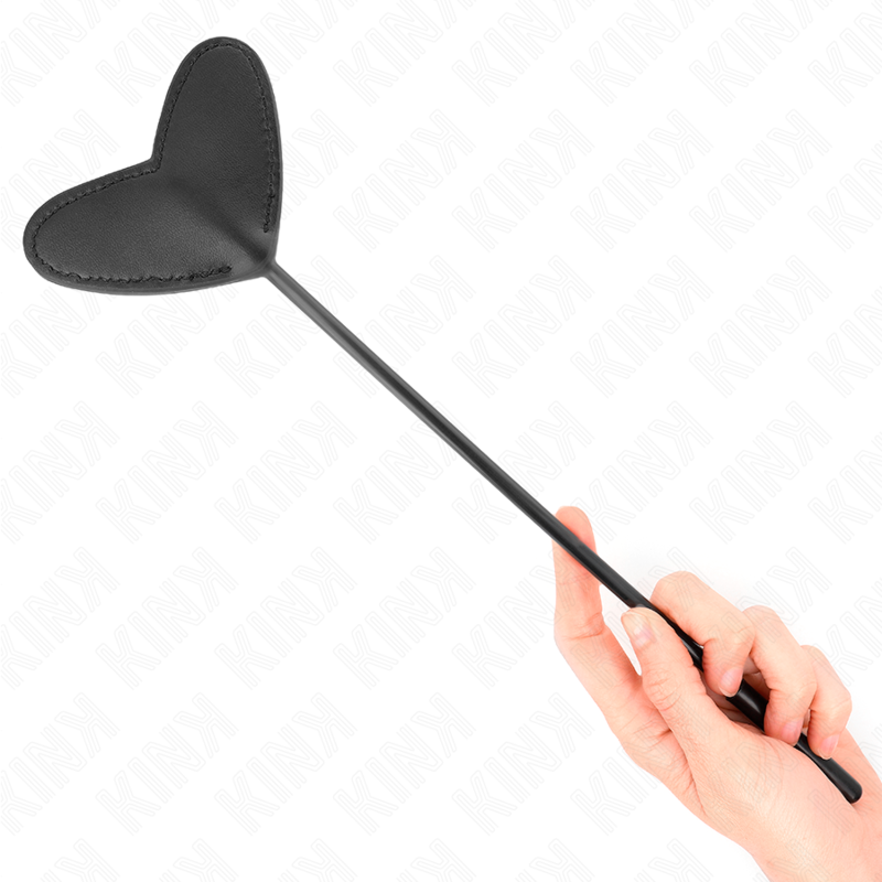 KINK – SCHWARZE HERZFÖRMIGE PALETTE 33 X 10 CM