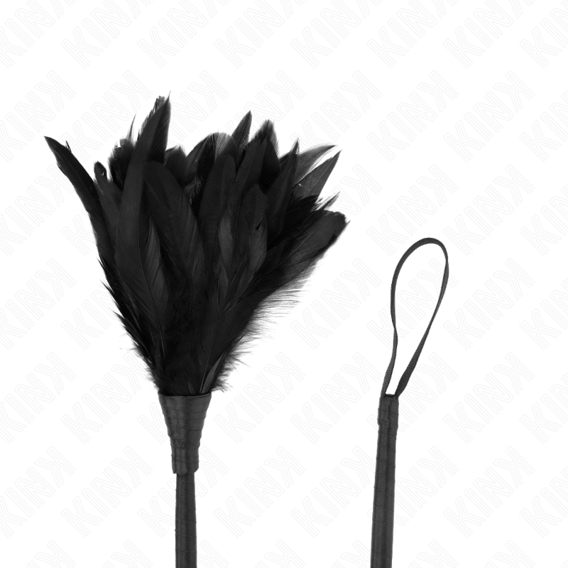 KINK – BLACK MAIDS HORNFÖRMIGE KITZELFEDERN, 36 CM
