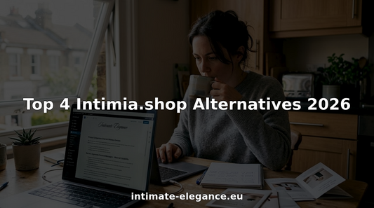 Editor reviewing adult store alternatives at home