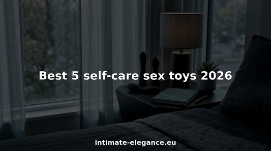 Elegant wellness products arranged on bedside table