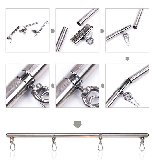 OHMAMA FETISCH - FESSELBAR MIT 4 HAKEN
