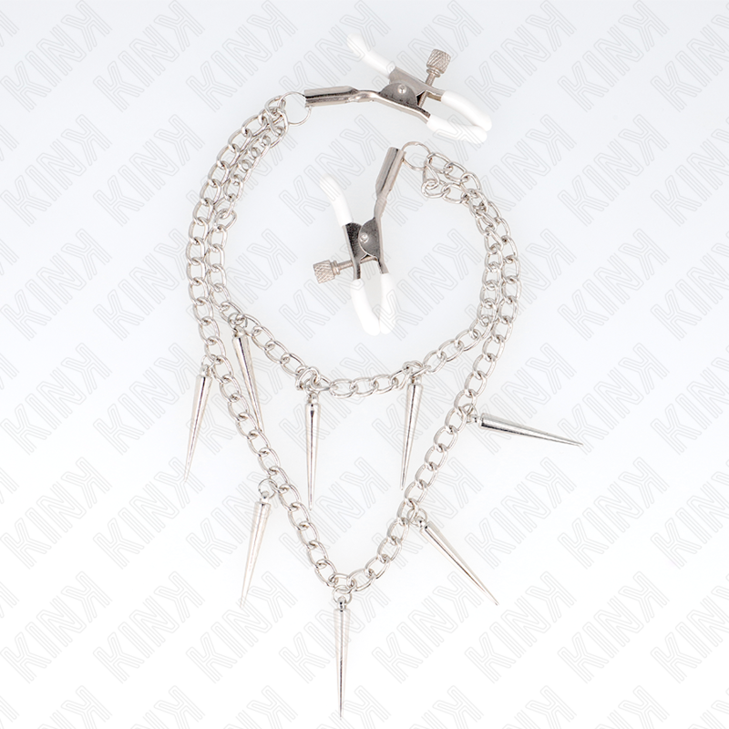 KINK - Nippelklemmen mit Stachelketten, 30 cm