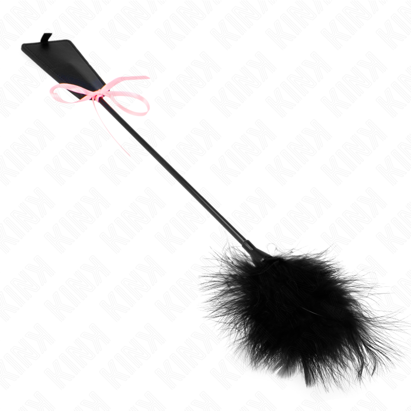 KINK - PIÓRKA DO ŁASKOTANIA Z RÓŻOWĄ KOKARDĄ 49 CM