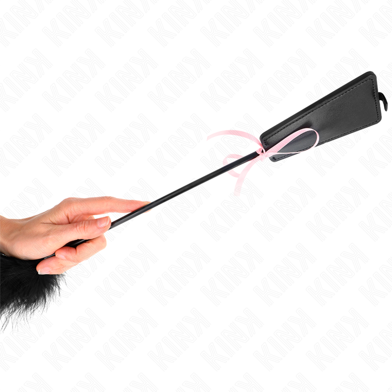 KINK - PIÓRKA DO ŁASKOTANIA Z RÓŻOWĄ KOKARDĄ 49 CM
