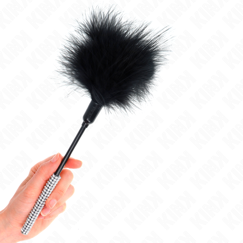 KINK - Kitzelfedern mit Strassgriff, 27 cm