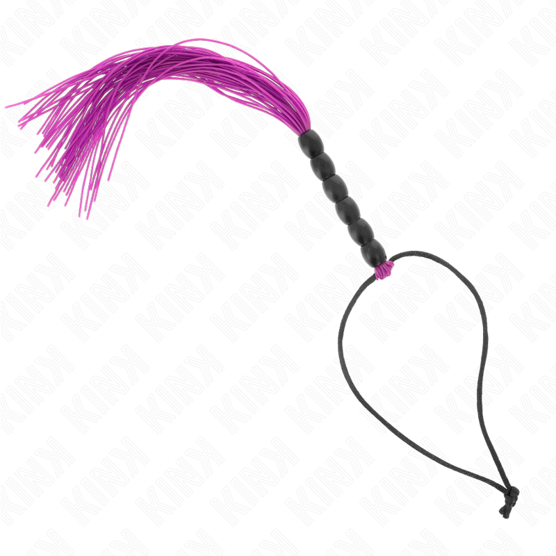 KINK – MINI-SILIKONPETTUNG MIT 6 LILA PERLEN 26 CM