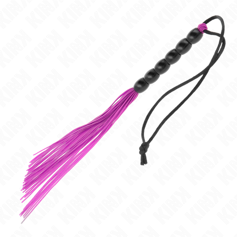 KINK – MINI-SILIKONPETTUNG MIT 6 LILA PERLEN 26 CM