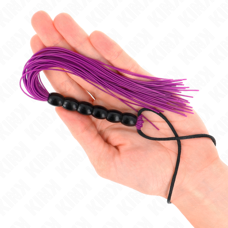 KINK – MINI-SILIKONPETTUNG MIT 6 LILA PERLEN 26 CM