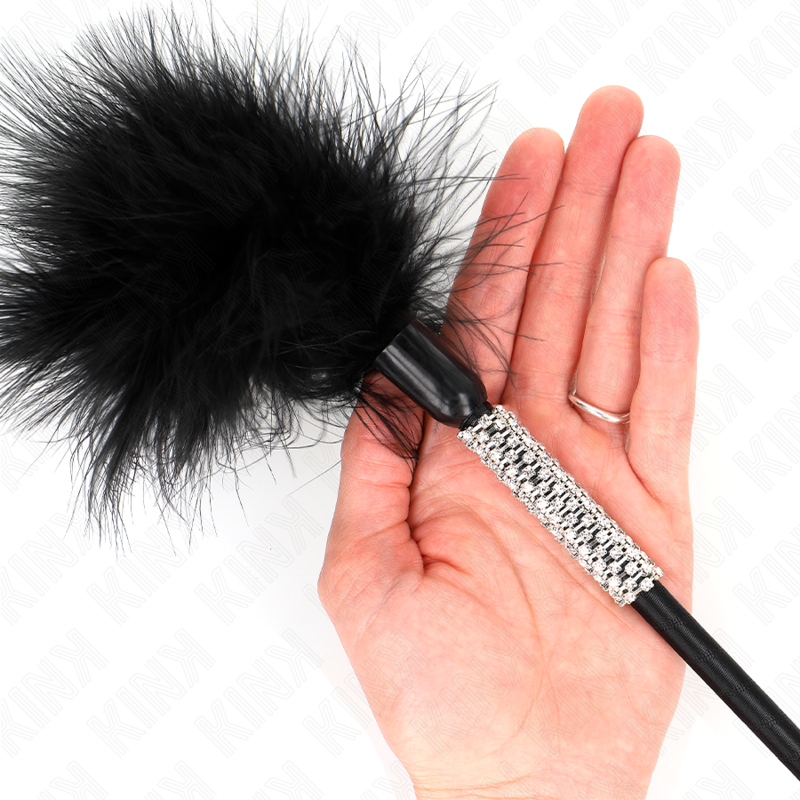 KINK - Kitzelfedern mit Strassgriff, 50 cm