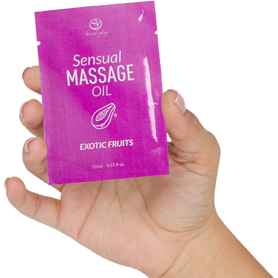 SECRETPLAY - SINGLE-DOSE EXOTIC FRUITS MASSAGE OIL 10 ML