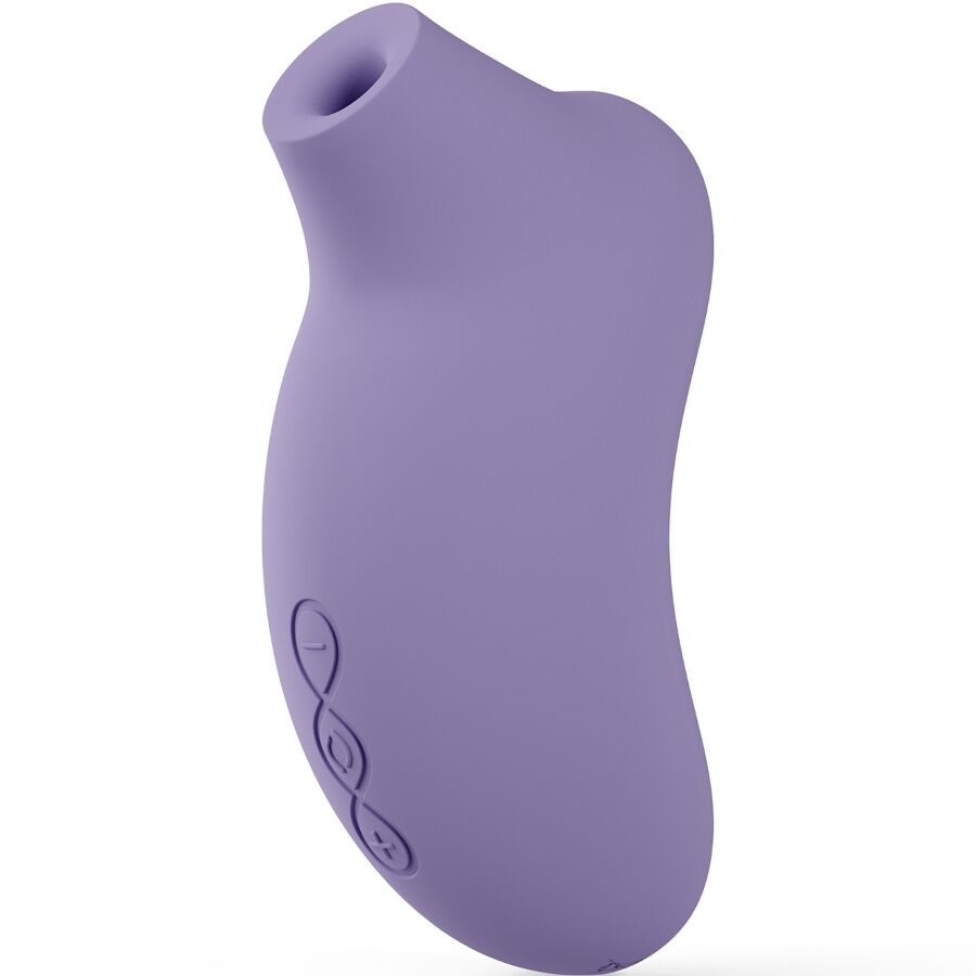 Violet dusk LELO SONA 3 sonic clitoral massager with ergonomic curved shape and three control buttons.